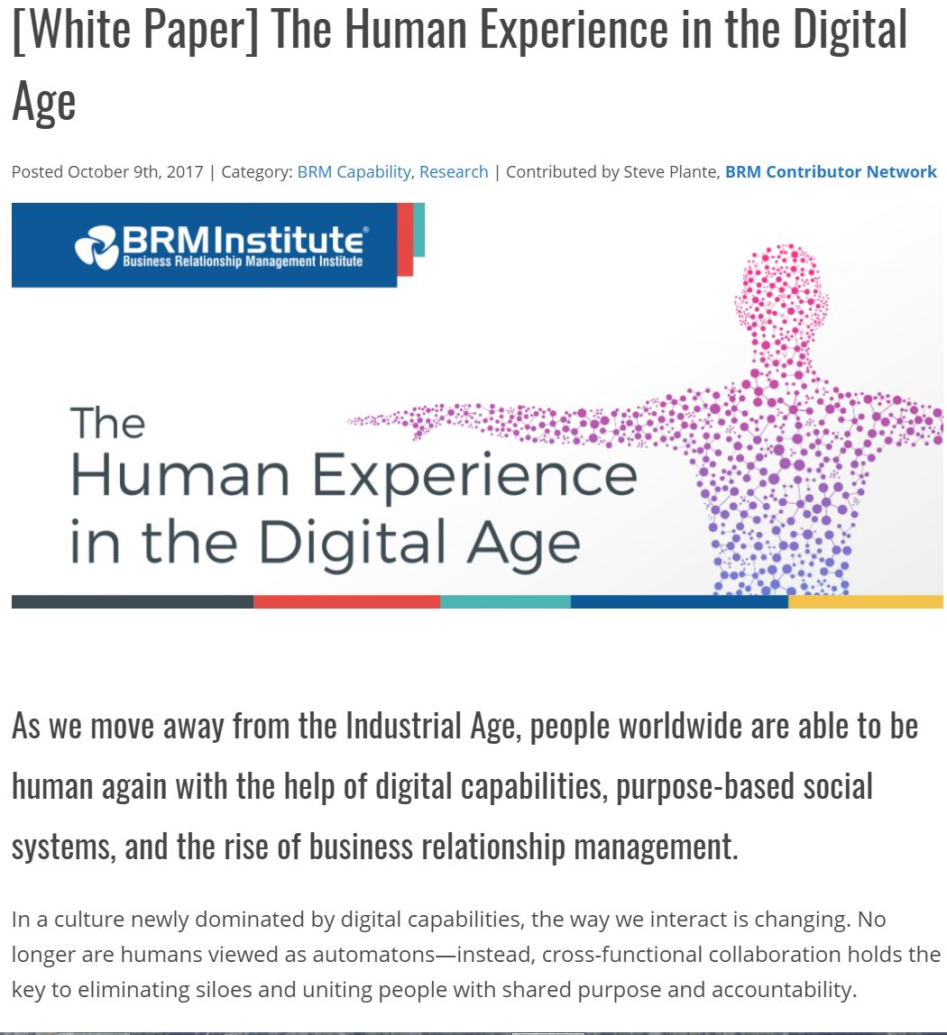 The Human Experience in the Digital Age